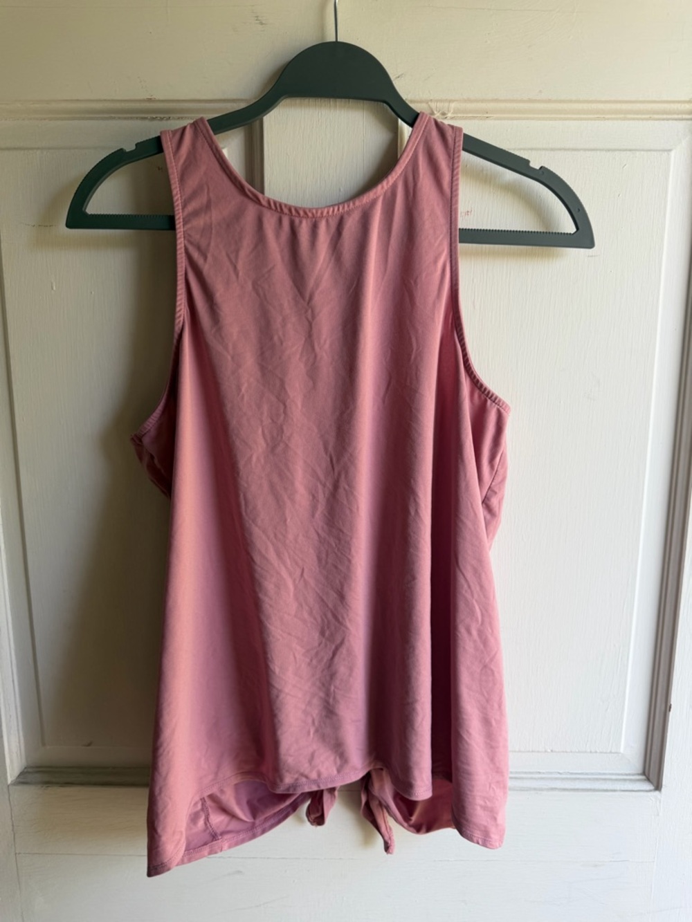 Women's Pink Tank Top with Back Tie